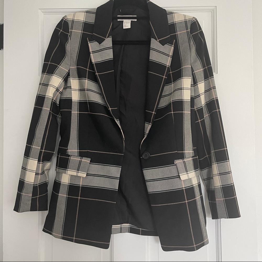 Check blazer